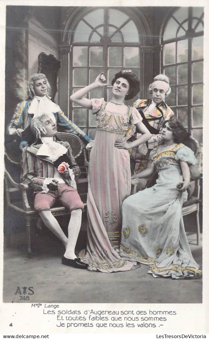 THEATRE -Melle Lange - Les Soldats D'Augereau Sont Des Hommes Et Toutes Faibles Que Nous Sommes - Carte Postale Ancienne - Théâtre