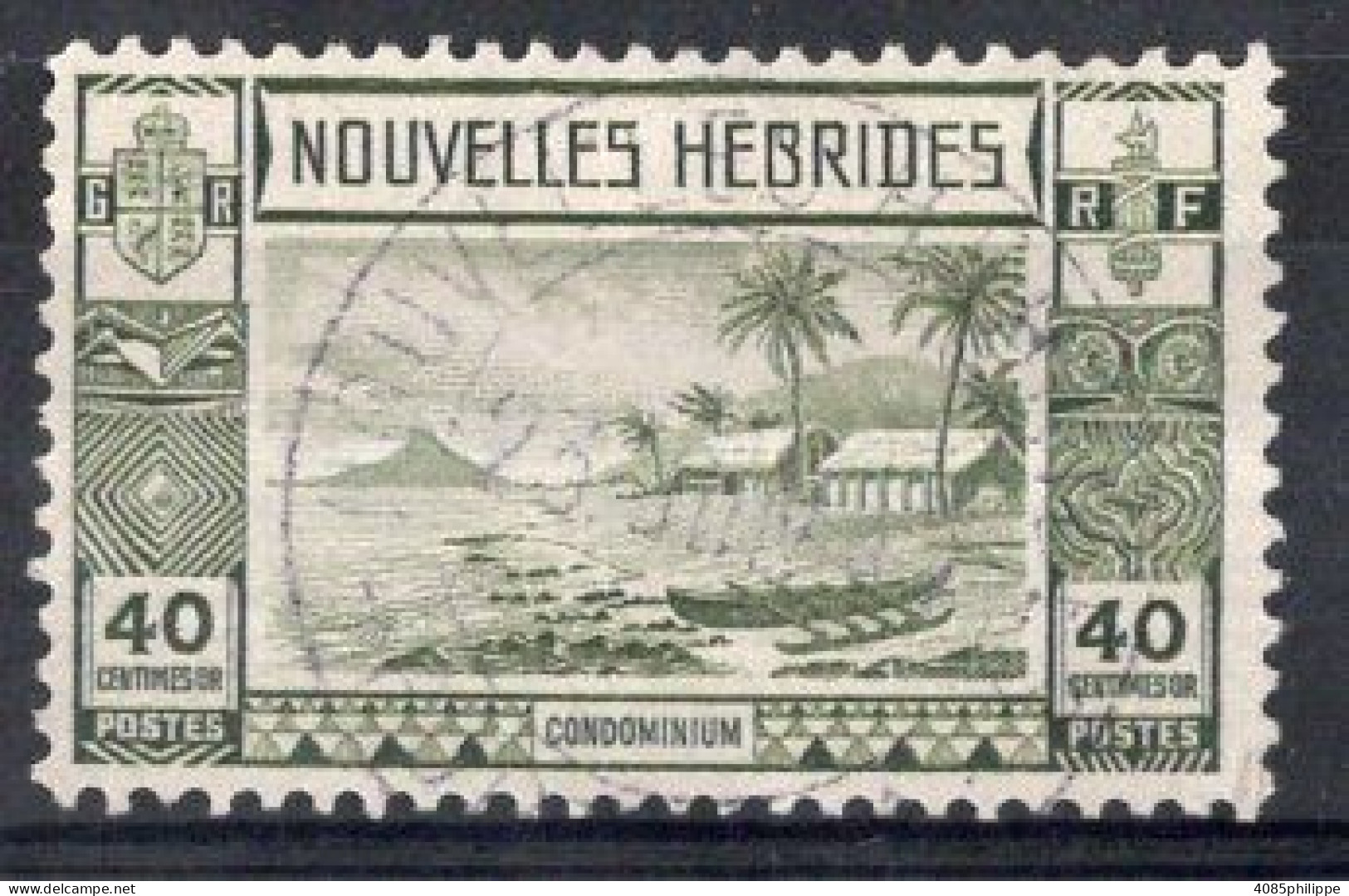 Nouvelles HEBRIDES Timbre-poste N°106 TB  Cote : 2.55€ - Used Stamps