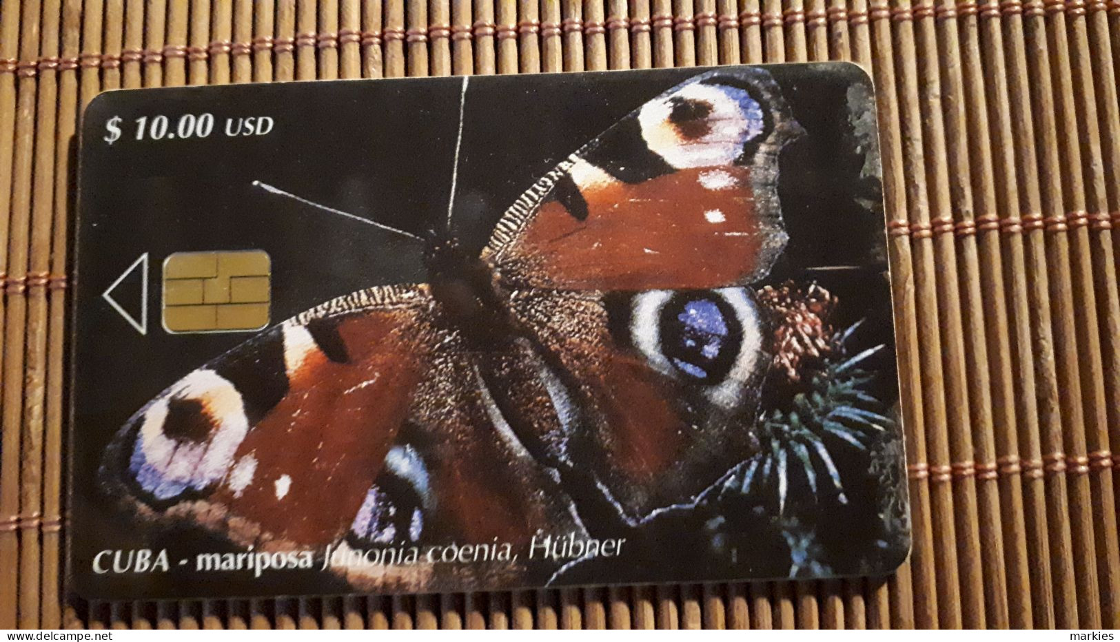 Buterfly  Phonecard Cuba  Only 30.000 EX Made UsedRare - Cuba