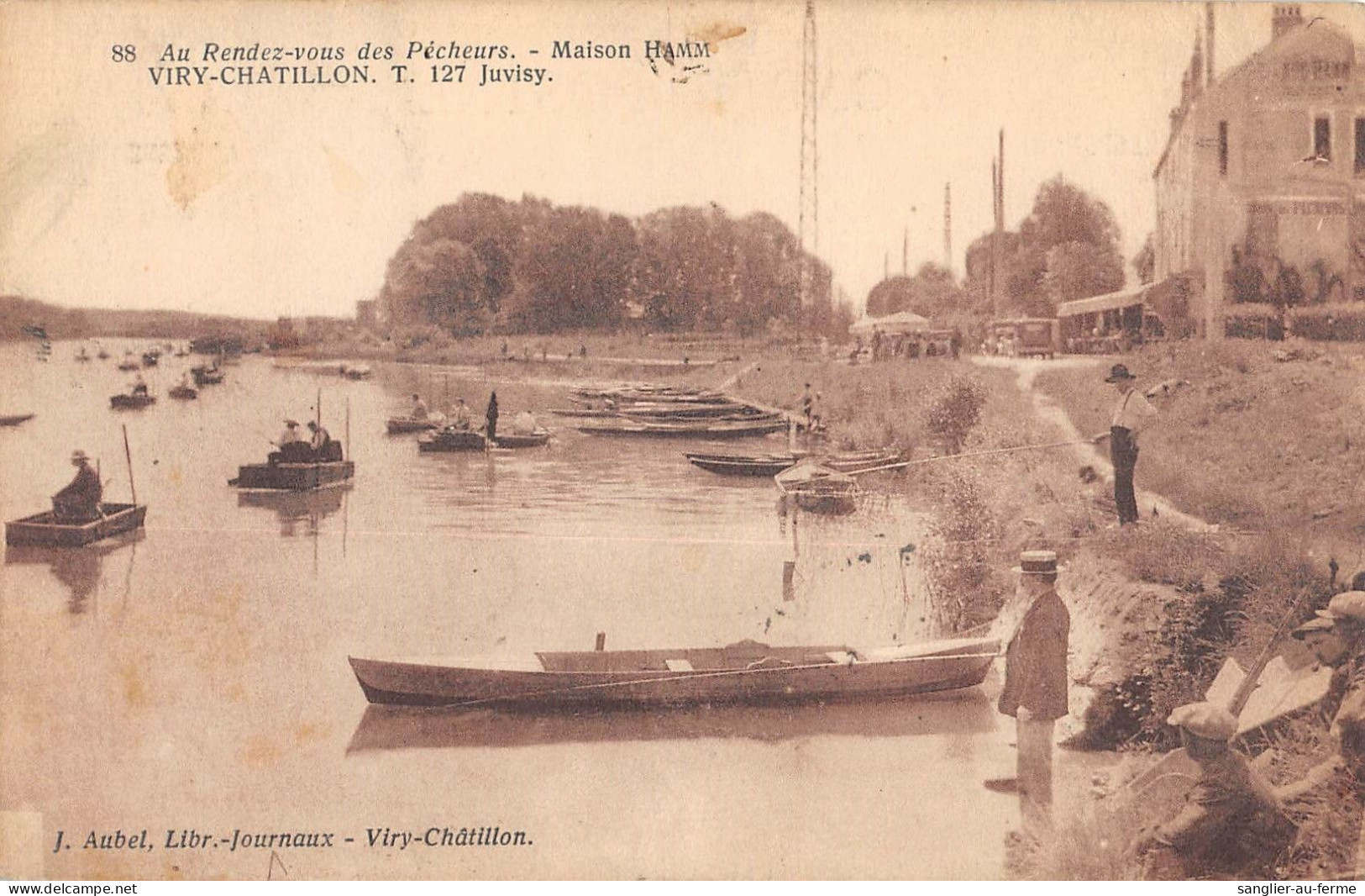 CPA 91 VIRY CHATILLON / AU RENDEZ VOUS DES PECHEURS / MAISON HAMM - Viry-Châtillon