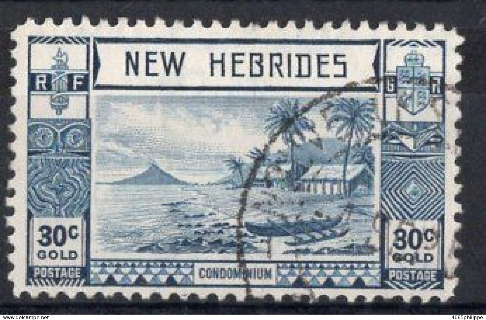 Nouvelles HEBRIDES Timbre-poste N°117 TB  Cote : 4.00€ - Oblitérés