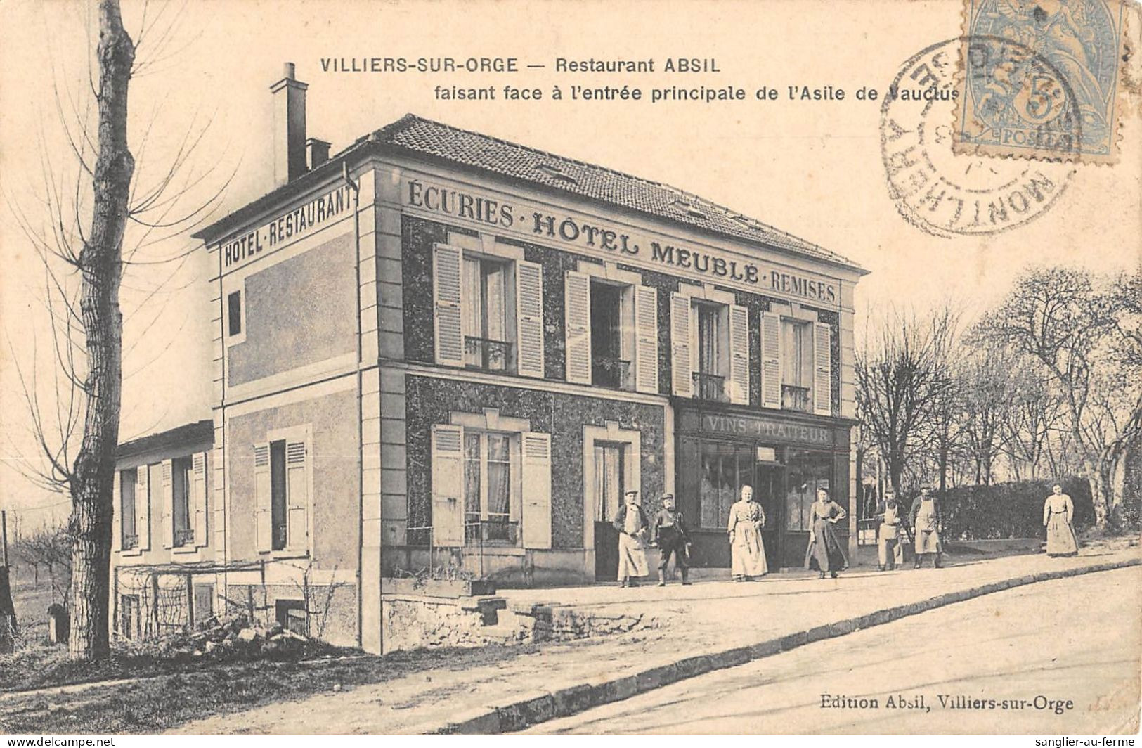 CPA 91 VILLIERS SUR ORGE / RESTAURANT ABSIL - Other & Unclassified