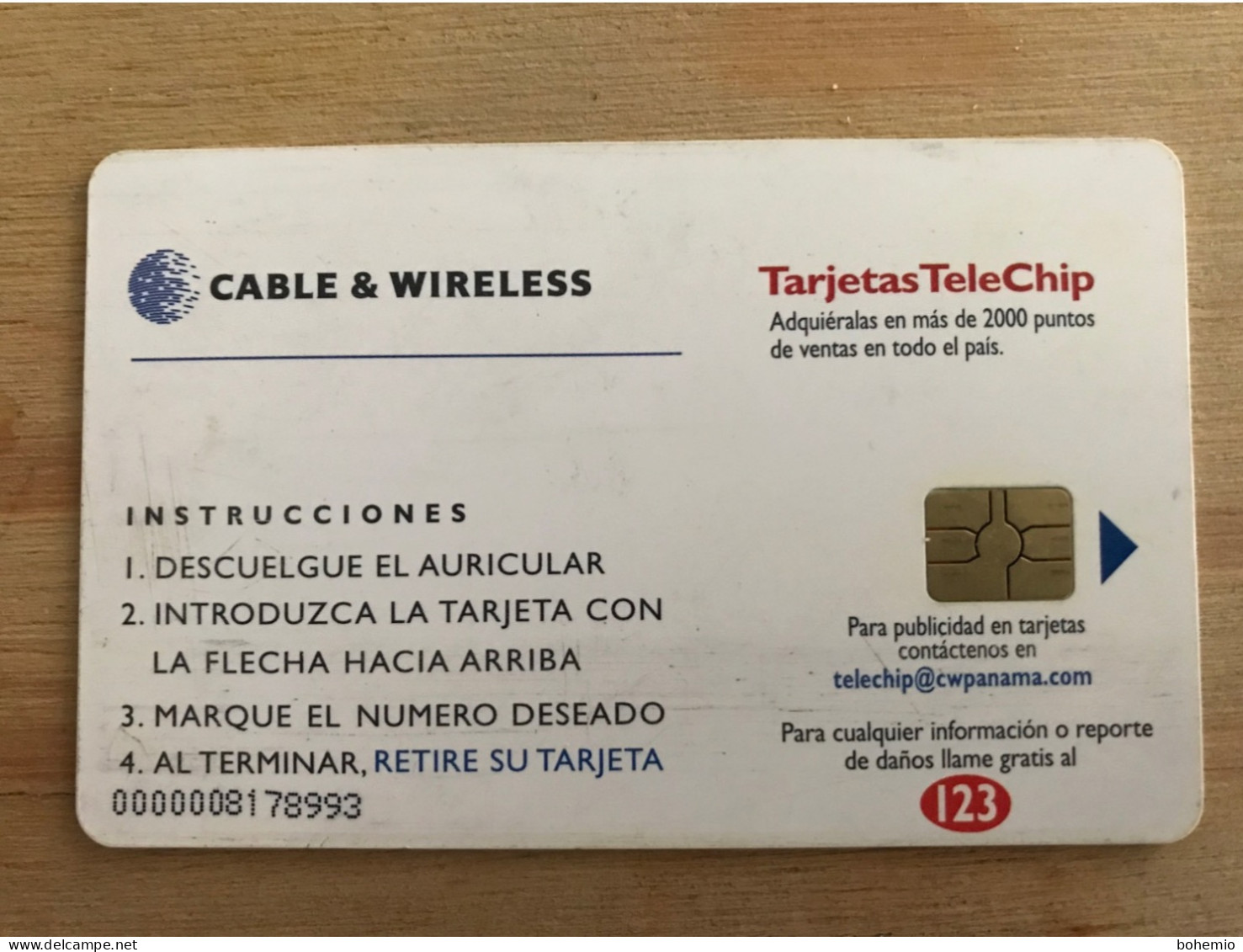 Panama Tarjetas Telechip - Panama