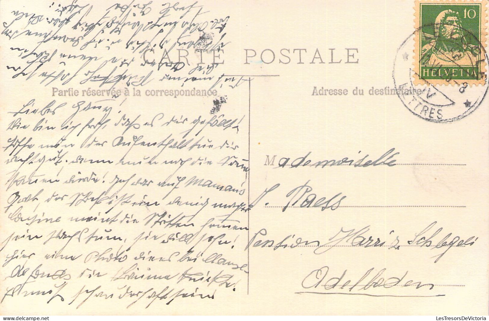 ARBRE ARRACHE - Suisse  - Carte Postale Ancienne - Bomen