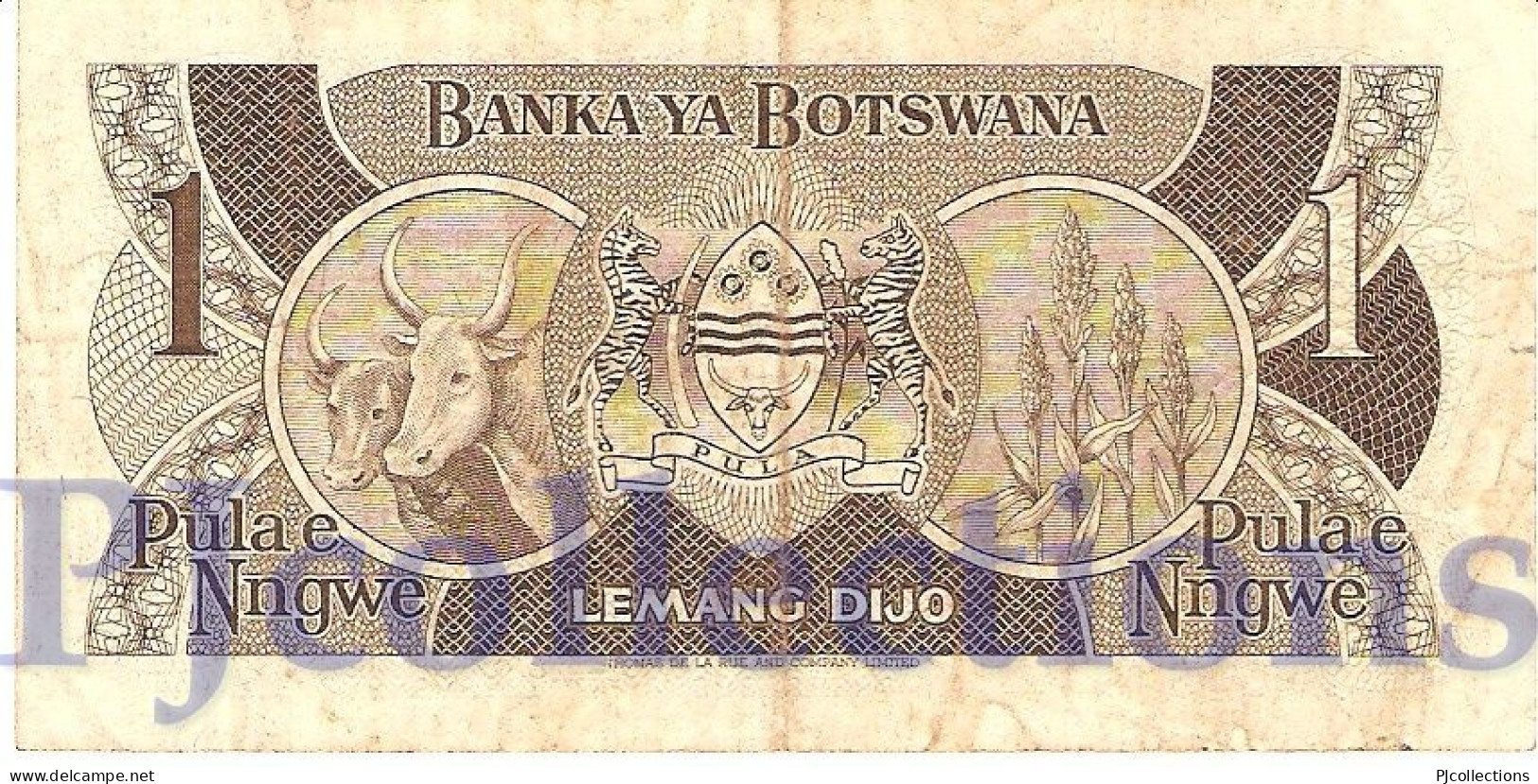 BOTSWANA 1 PULA 1983 PICK 6a VF - Botswana