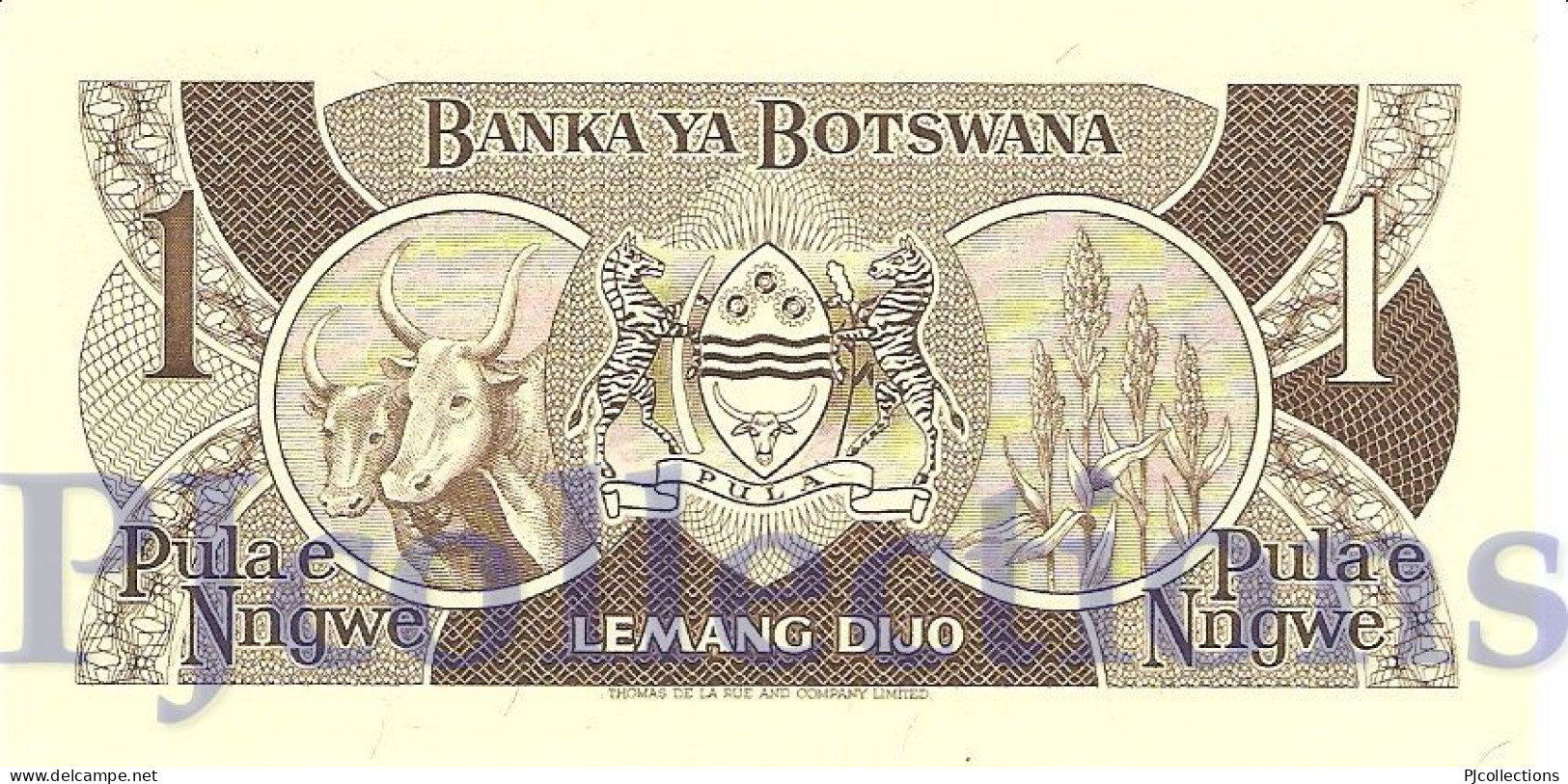 BOTSWANA 1 PULA 1983 PICK 6a XF - Botswana