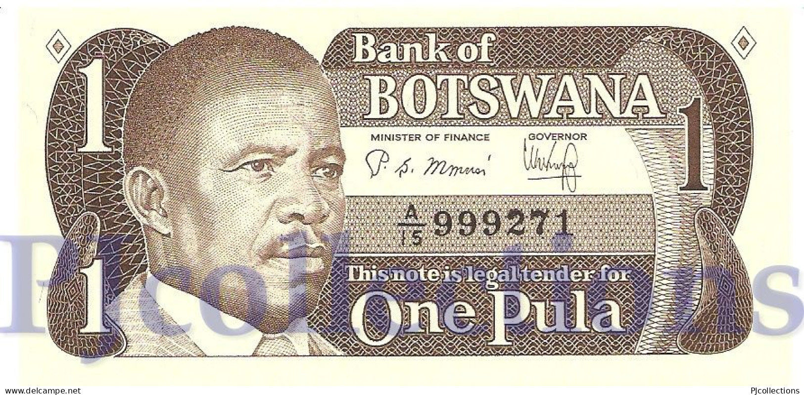 BOTSWANA 1 PULA 1983 PICK 6a UNC - Botswana