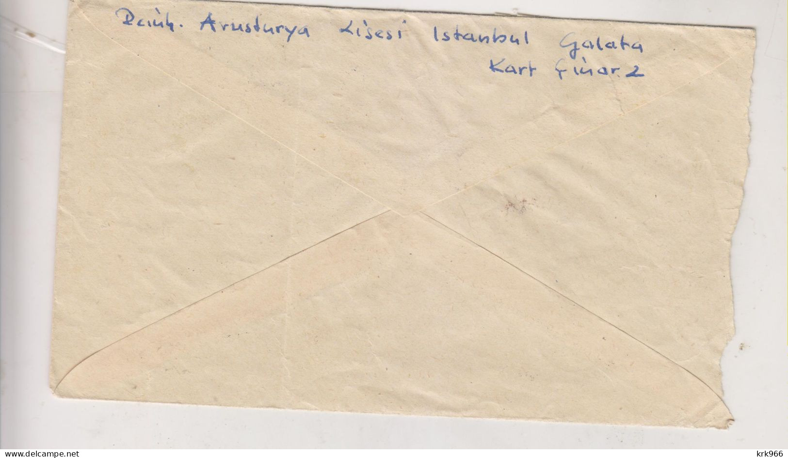 TURKEY 1959 ISTANBUL GALATA Nice Airmail Cover To Austria - Lettres & Documents