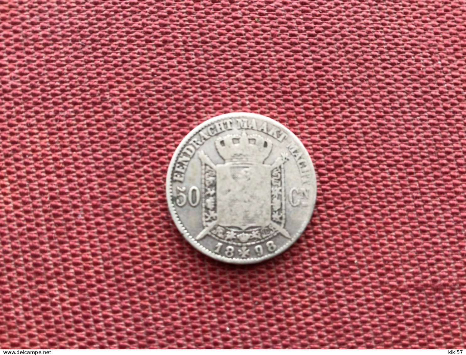 BELGIQUE Monnaie De 50 Cts 1898 - 50 Cents