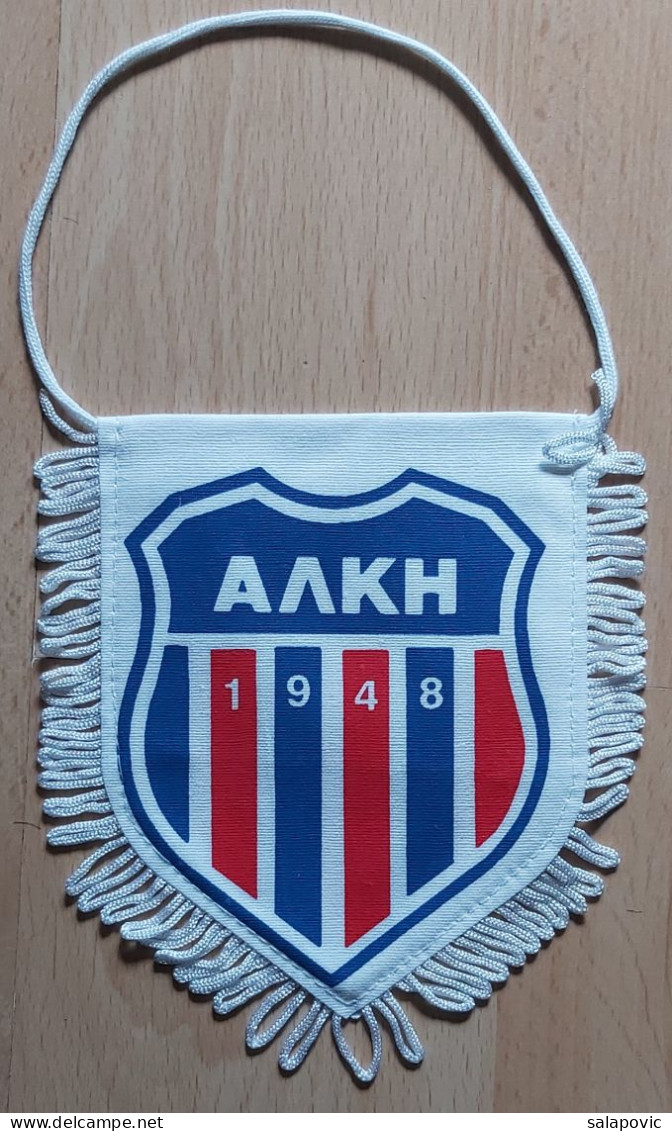 Alki Larnaca FC Greece Football club soccer Fussball Calcio Futebol  PENNANT, SPORTS FLAG ZS 3/8 - Bekleidung, Souvenirs Und Sonstige