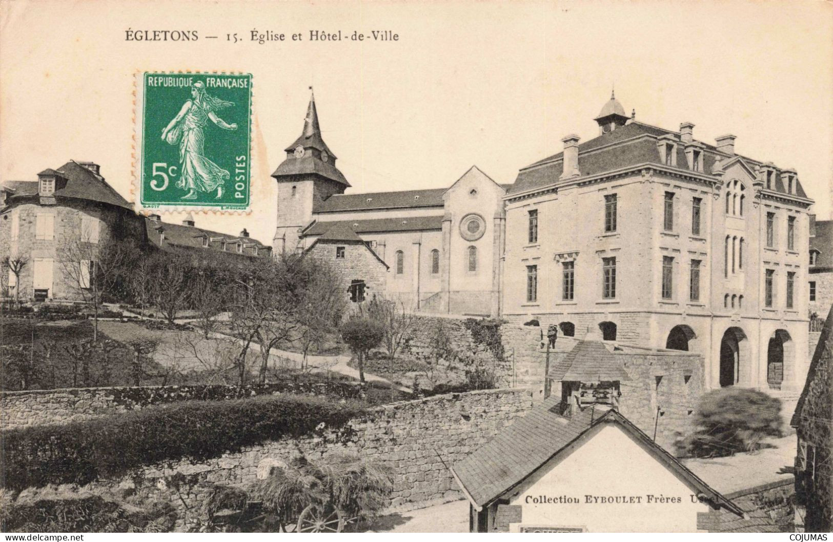 19 - EGLETONS - S11862 - Eglise Et Hôtel De Ville - L5 - Egletons