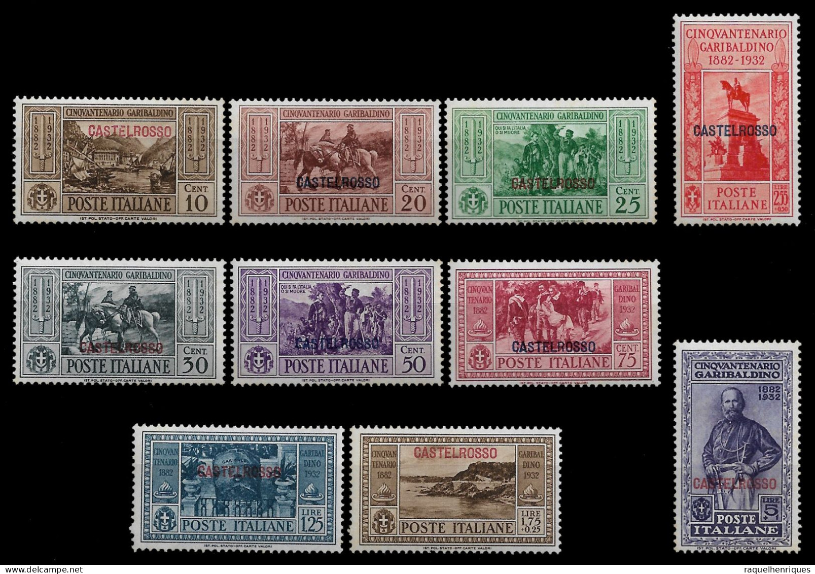 Postage Stamps Of Italian Colonies - Castelrosso 1932 Giuseppe Garibaldi SET MNH (BA5#396) - Castelrosso