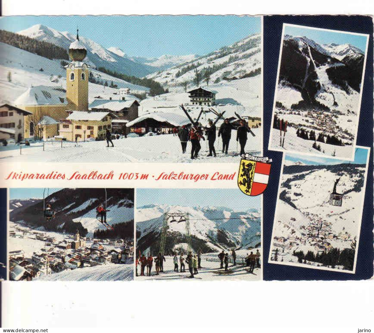 Österreich, Salzburg, Saalbach, Wappen, Bezirk Zell Am See, Gebraucht - Saalbach