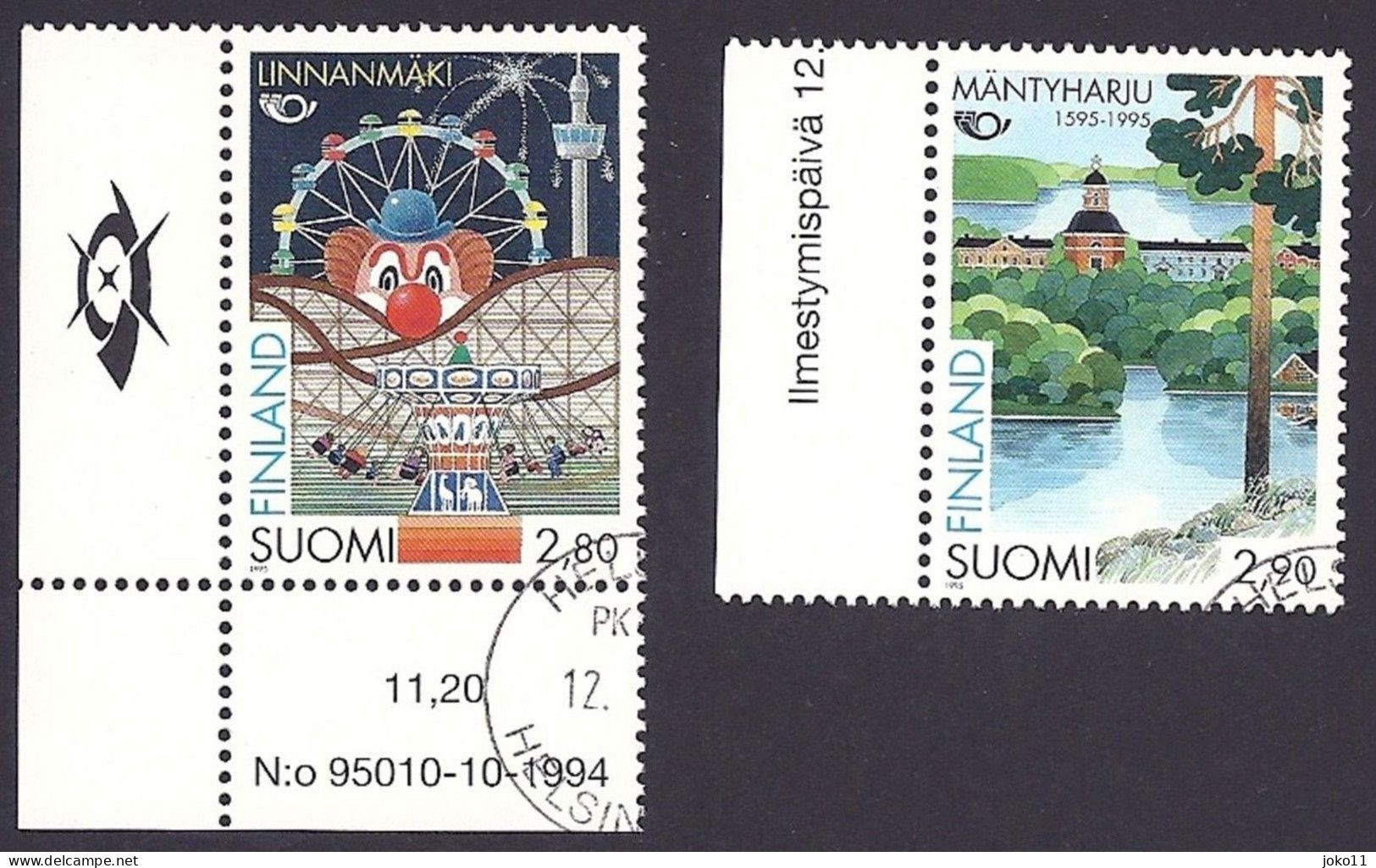 Finnland, 1995, Mi.-Nr. 1302-1303, Gestempelt - Usati