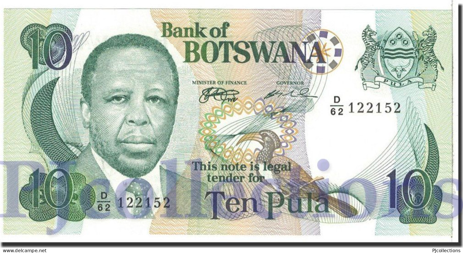 BOTSWANA 10 PULA 1999 PICK 20a UNC - Botswana