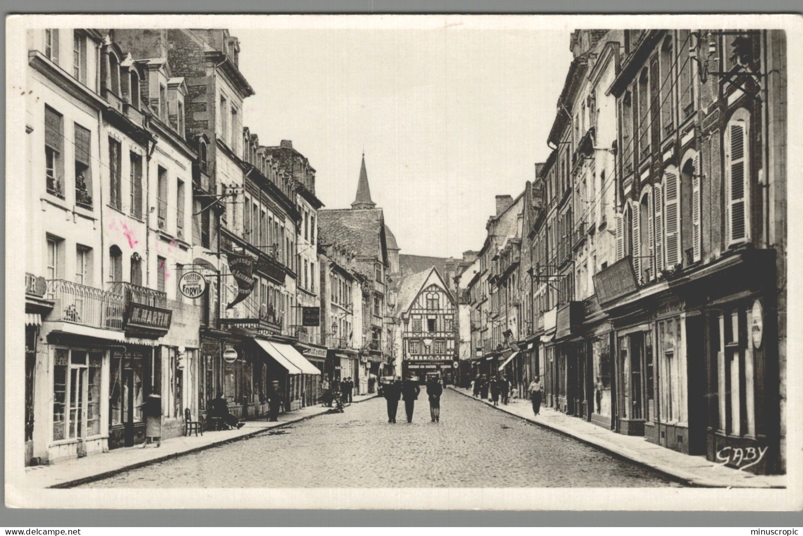 CPSM 14 - Falaise - Rue Trinité - Falaise