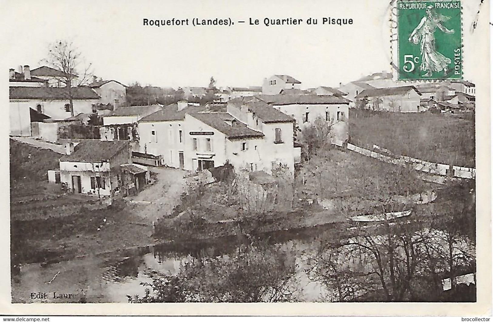 ROQUEFORT (40) -  Le Quartier Du Pisque ( C.P.S.M. , Pt - Ft ) - Roquefort