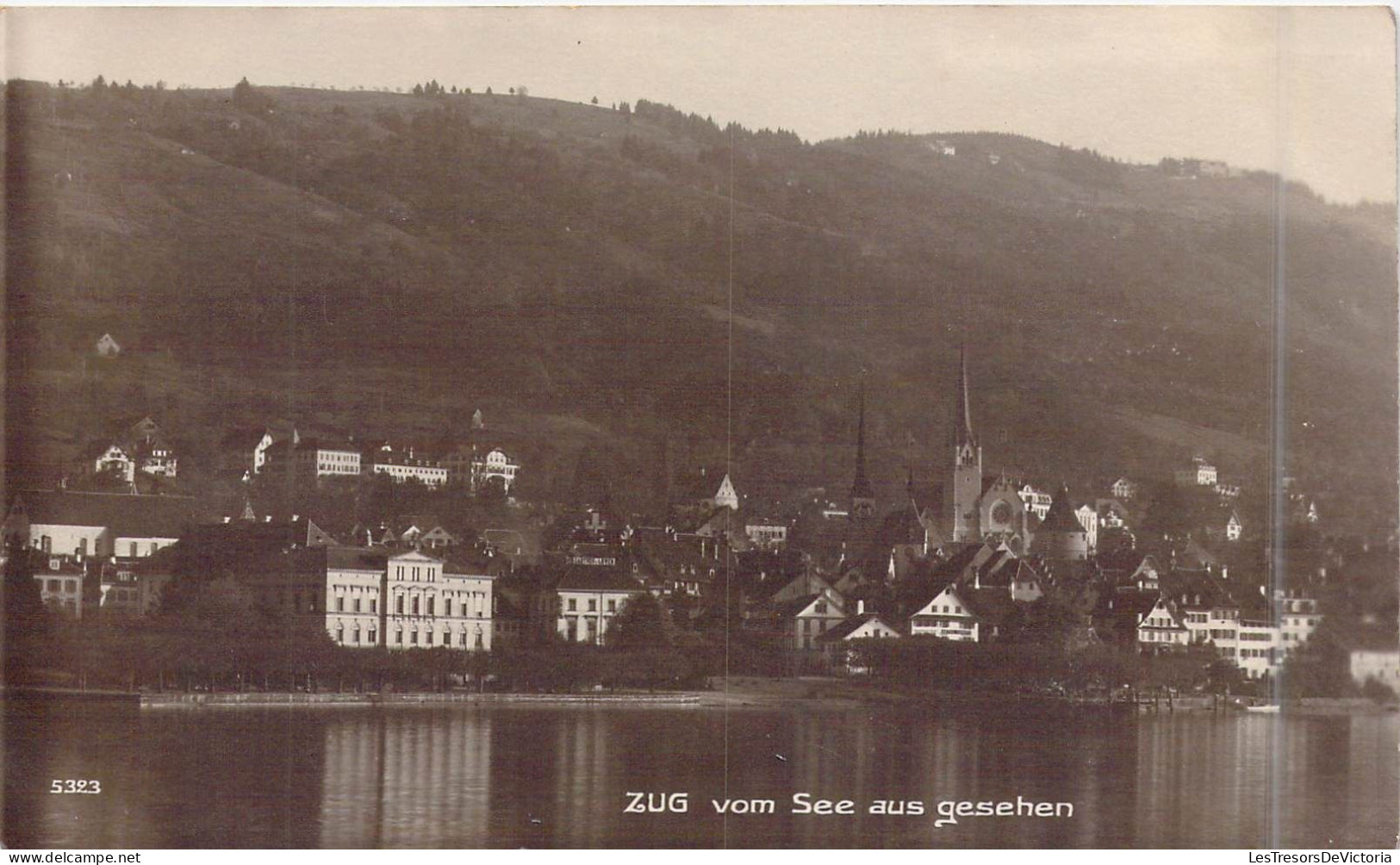 SUISSE - Zug Vom See Aus Gesehen - Carte Postale Ancienne - Zugo