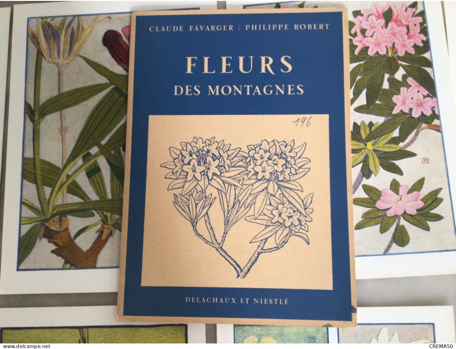 12 Fiches Fleurs Des Montagnes De Claude Favarger Et Ph. Robert. ED. Delachaux Et Niestlé - Altri & Non Classificati