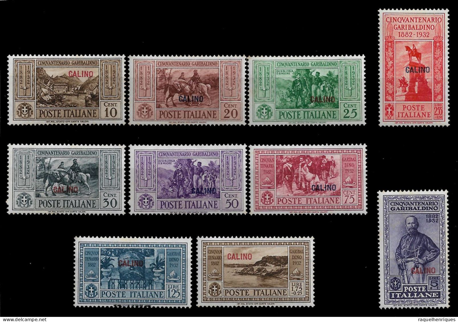Postage Stamps Of Italian Colonies - CALINO 1932 Giuseppe Garibaldi SET MNH (BA5#402) - Egée (Calino)