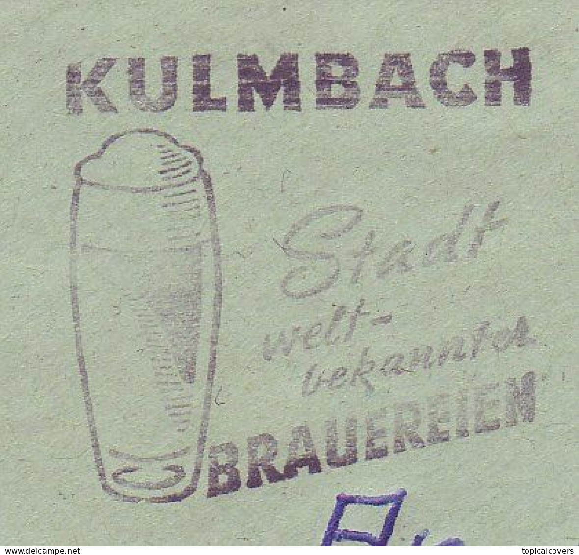 Cover  / Postmark Germany 1972 - Beer - Bières