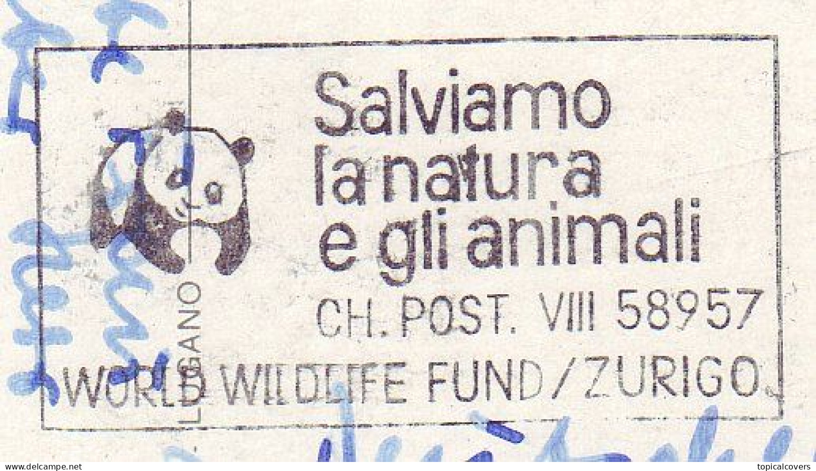 Postcard  / Postmark Switzerland 1964 - WWF - World Wildlife Fund - Panda Bear - Lettres & Documents