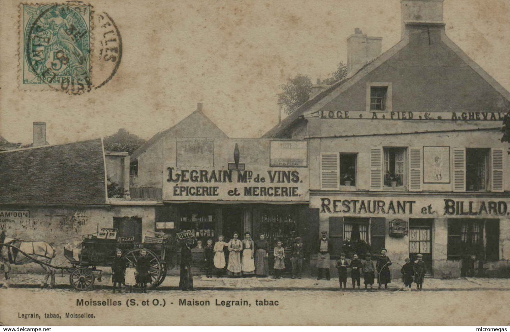 95 - MOISSELLES - Maison Legrain, Tabac - En L'état - Moisselles