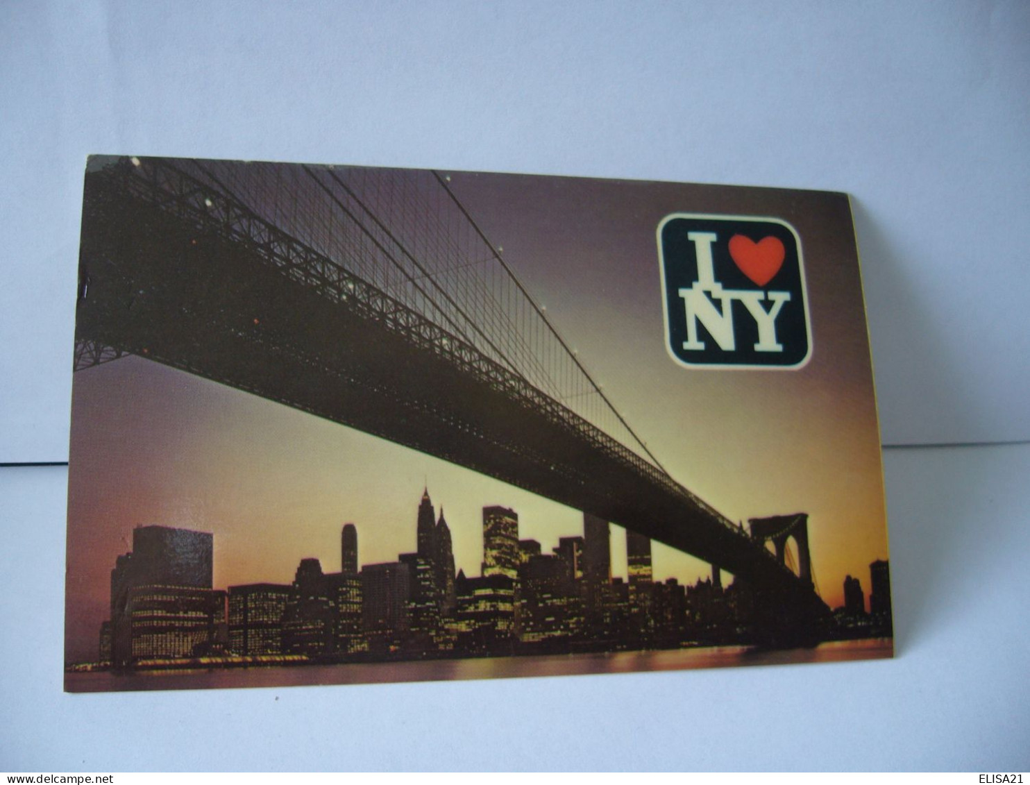 BROOKLYN BRIDGE MANHATTAN'S GNITTERING SKYLINE AS SEEN UNDER THE BRIDGE ETAT UNIS USA NY NEW YORK  CPA - Brooklyn