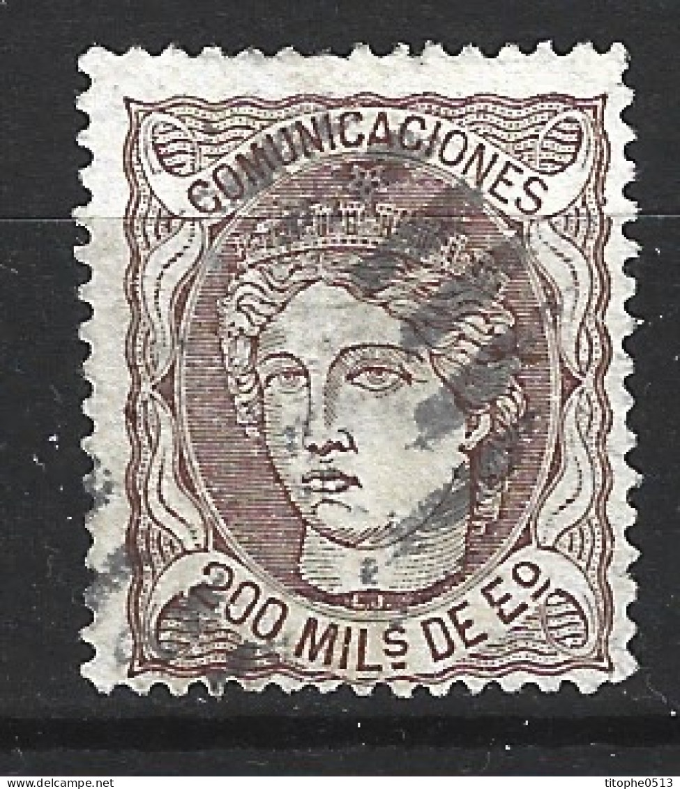 ESPAGNE. N°109 De 1870. - Gebraucht