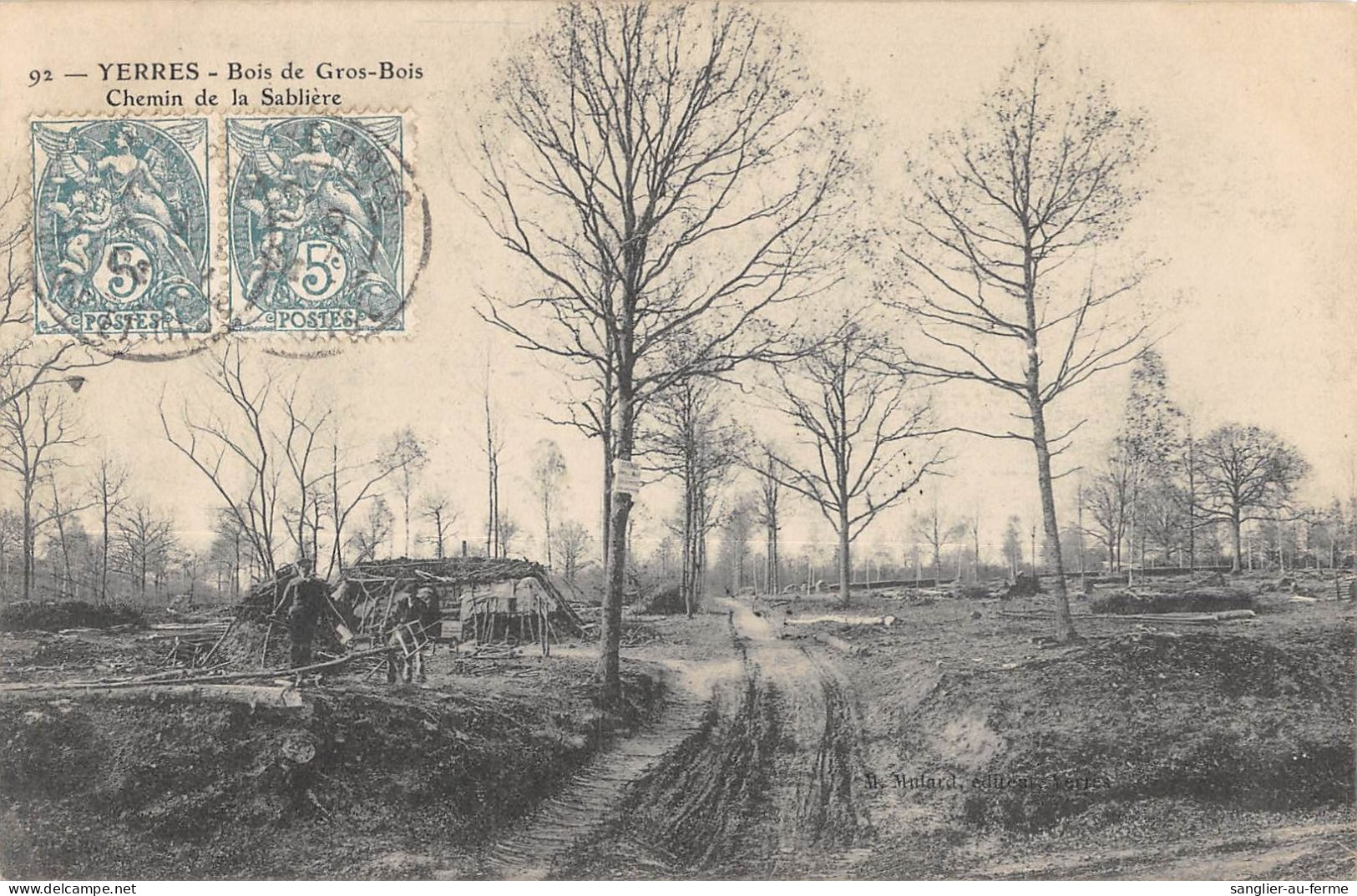 CPA 91 YERRES / BOIS DE GROS BOIS / CHEMIN DE LA SABLIERE - Yerres