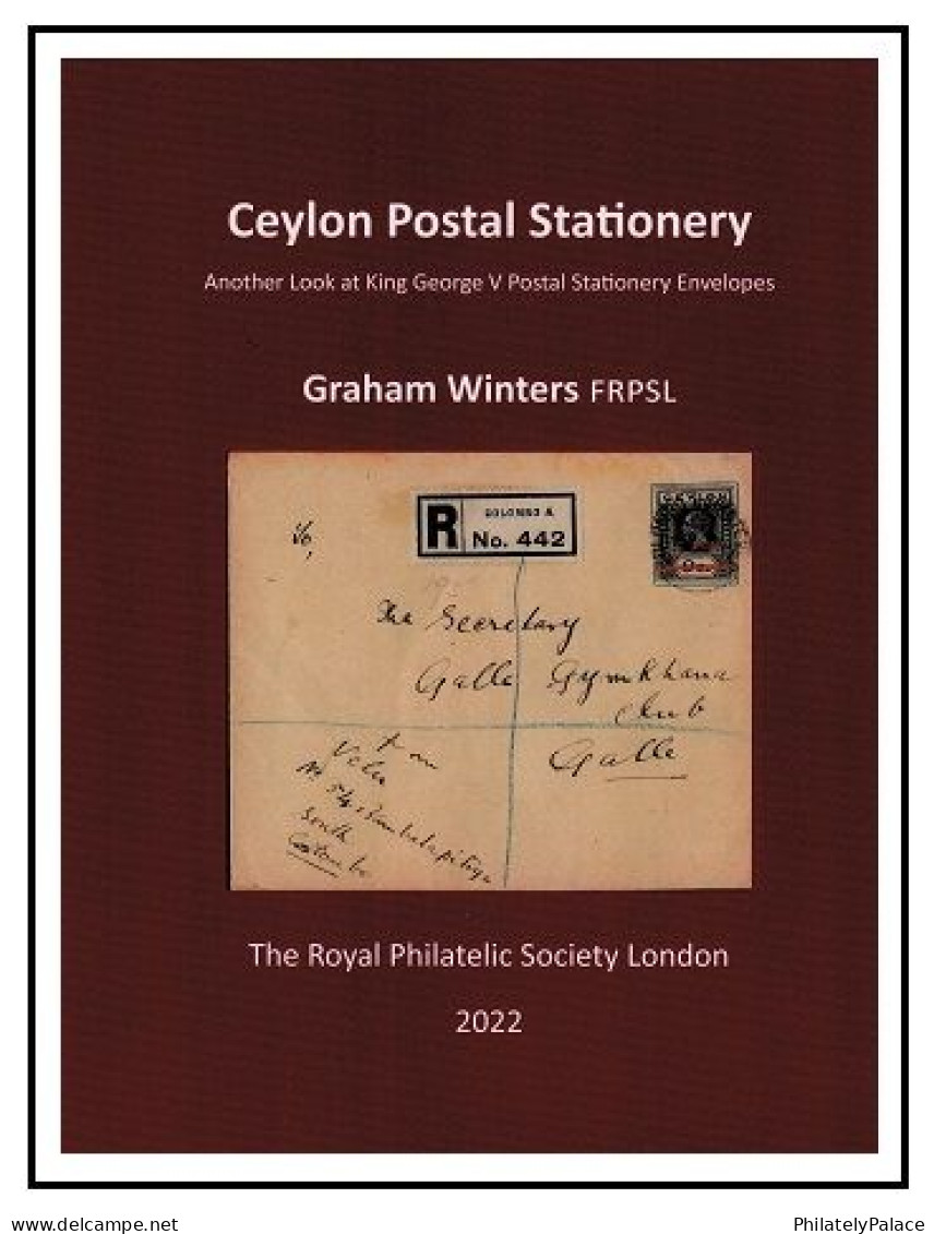 CEYLON - KGV 'Ceylon Postal Stationery' Envelopes By G.Winters (**) Literature - SRI LANKA - Sonstige & Ohne Zuordnung