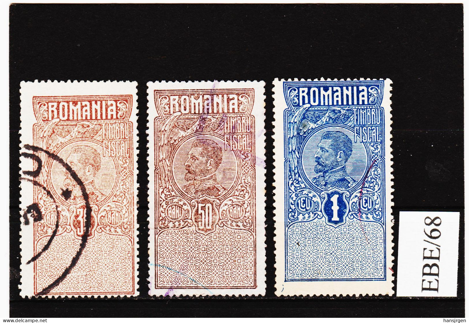 EBEx/68  R U M Ä N I E N   STEMPELMARKEN Gestempelt / Entwertet SIEHE ABBILDUNG - Revenue Stamps