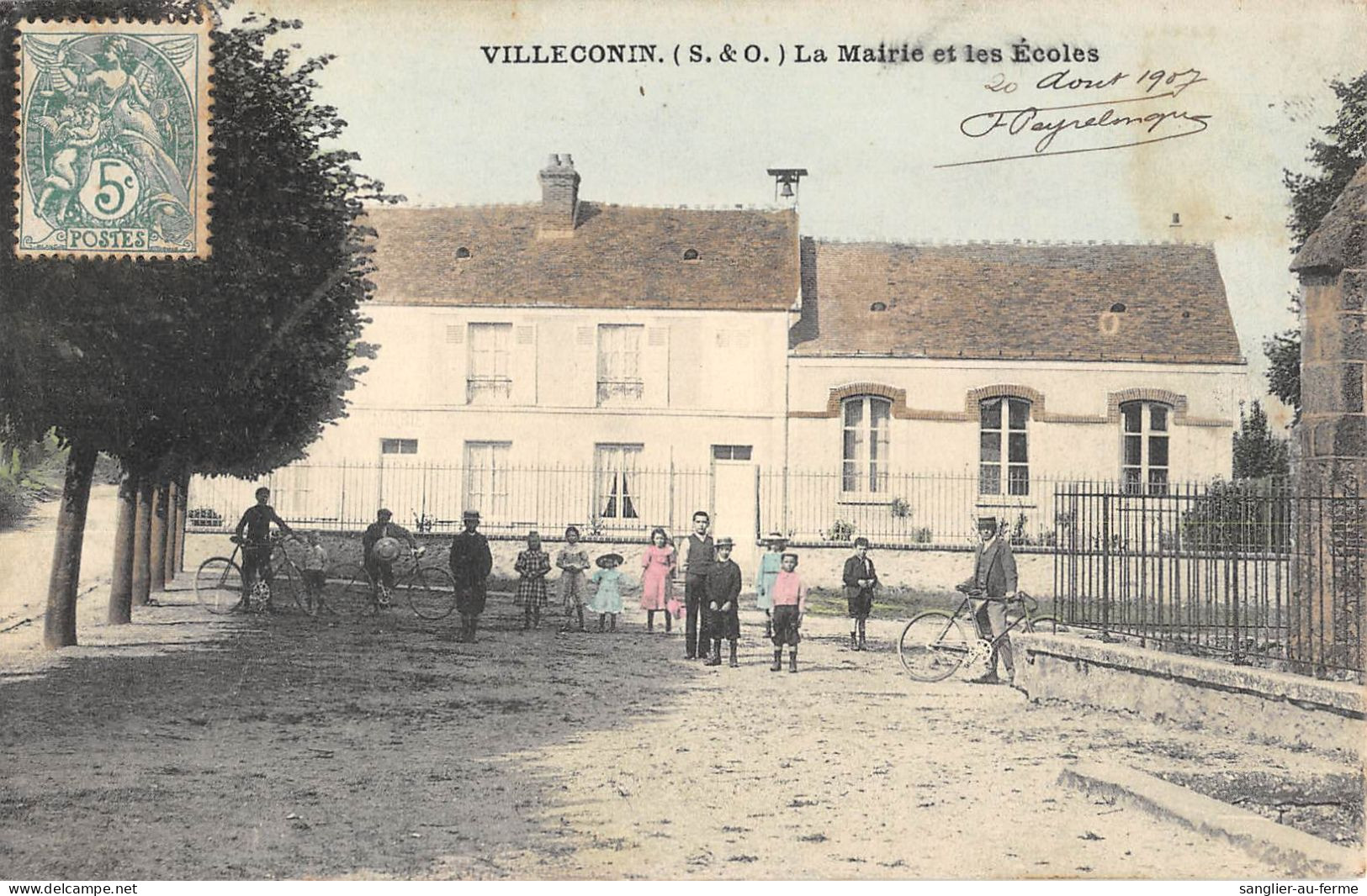 CPA 91 VILLECONIN / LA MAIRIE / ECOLES - Other & Unclassified