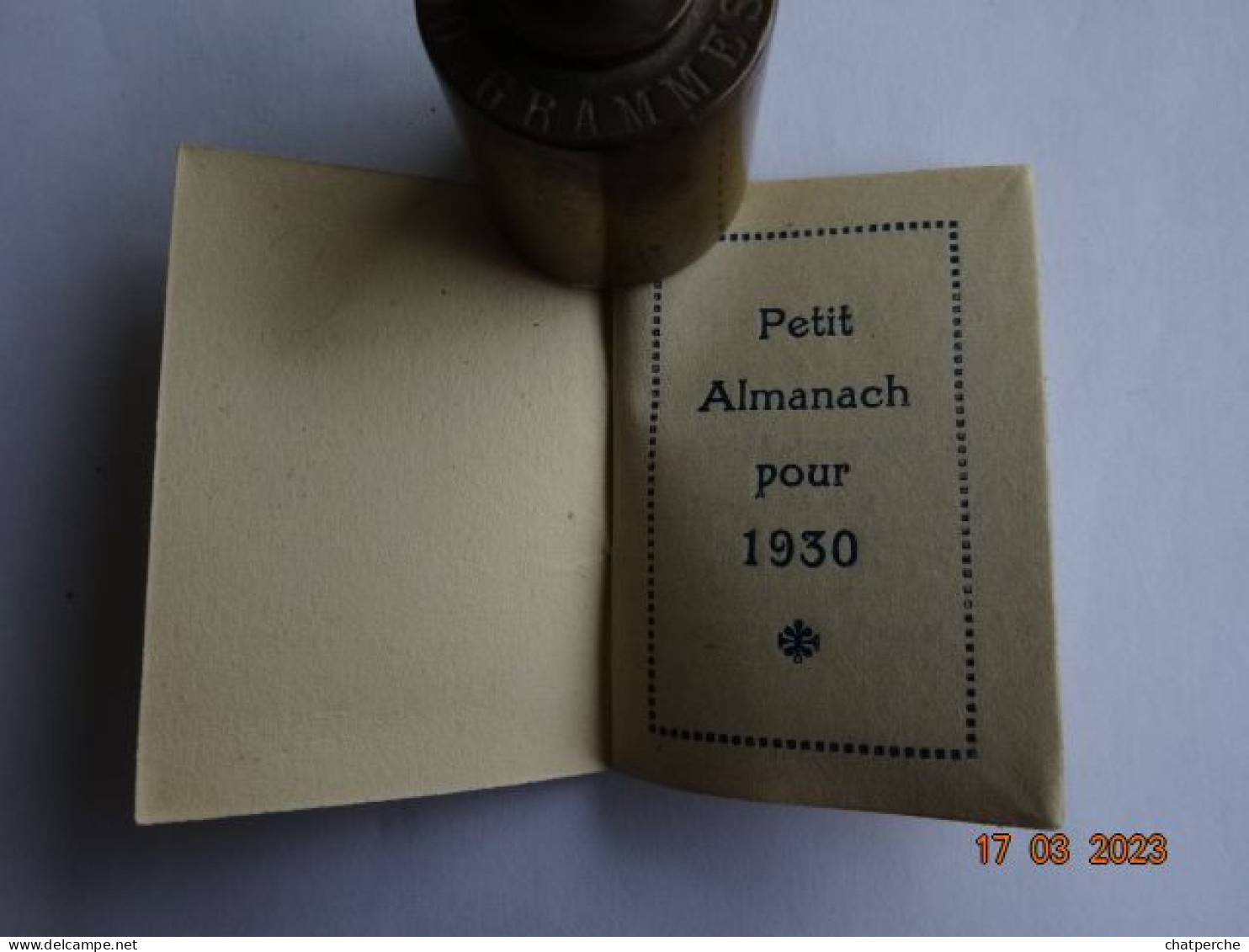 CALENDRIER MEMENTO ALMANACH 1930 CALENDRIER DE POCHE EPICERIE DE CHOIX V. DUMONT PARIS 75004 - Petit Format : 1921-40