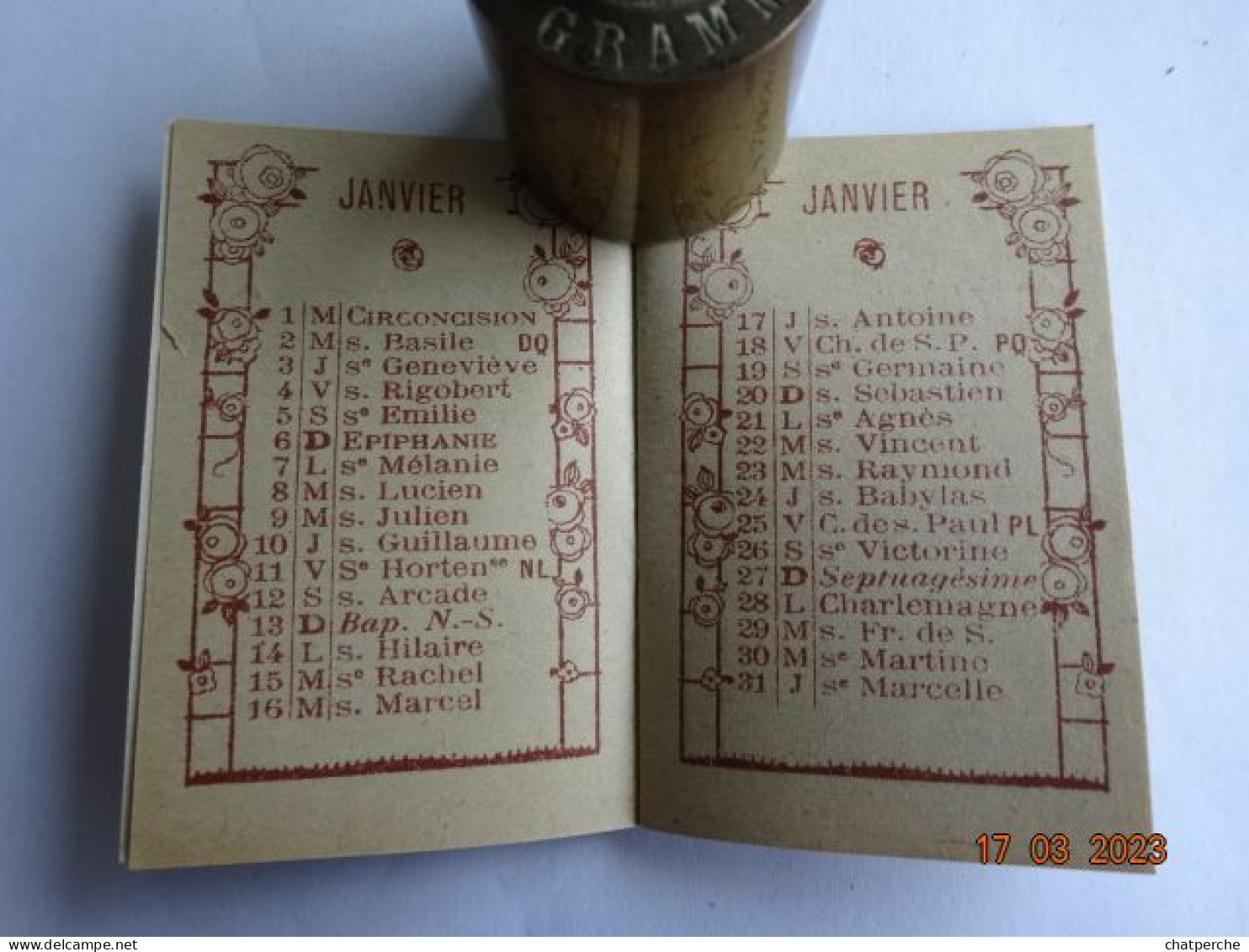 CALENDRIER MEMENTO ALMANACH 1929 CALENDRIER DE POCHE PARFUMERIE DU CENTRE PARIS - Petit Format : 1921-40