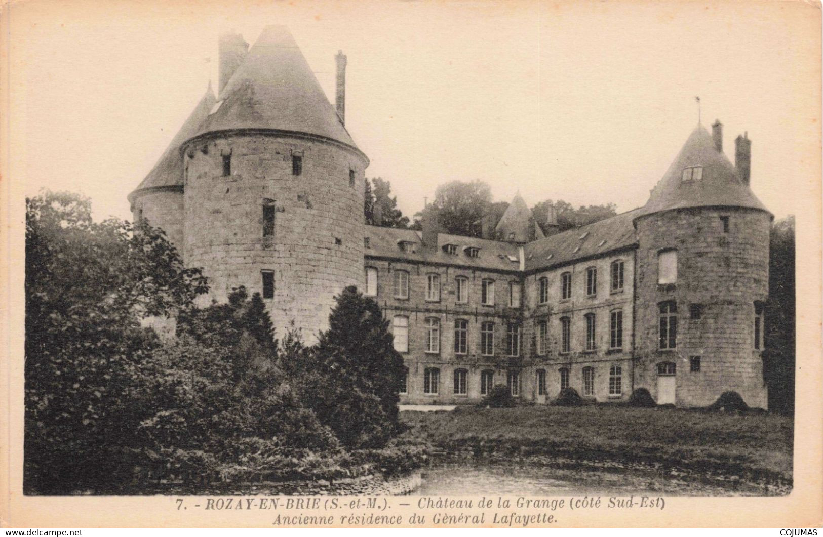 77 - ROZAY EN BRIE - S11916 - Château Grange - Ancienne Résidence Du Générale Lafayette - Côté Sud Est - L5 - Rozay En Brie