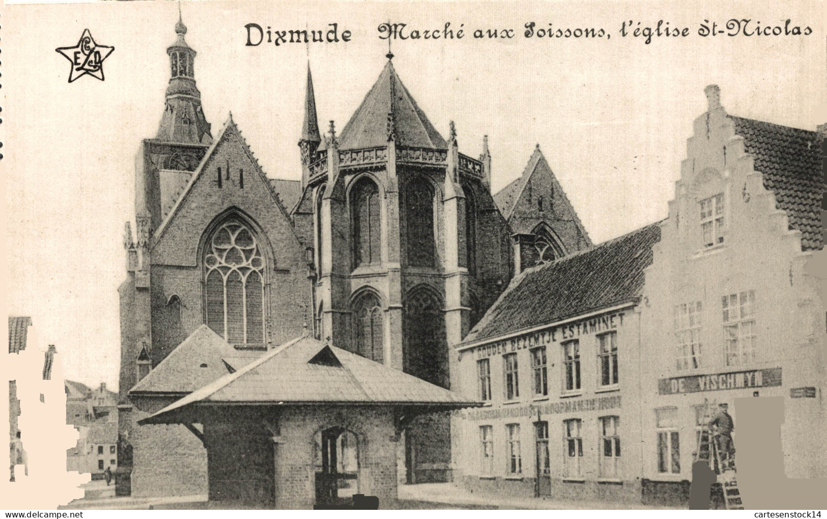 N°38771 Z -cpa Dixmude -marché Aux Poissons- - Diksmuide