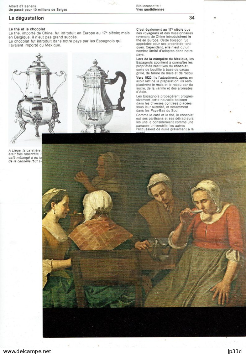 La Dégustation (café, Thé, Chocolat) Image : Femmes Buvant Le Café, Tableau De Léopold Defrance (Liège) - Fiches Didactiques