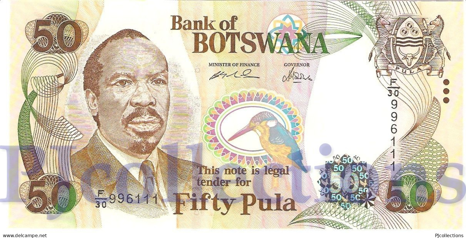 BOTSWANA 50 PULA 2005 PICK 28a UNC - Botswana