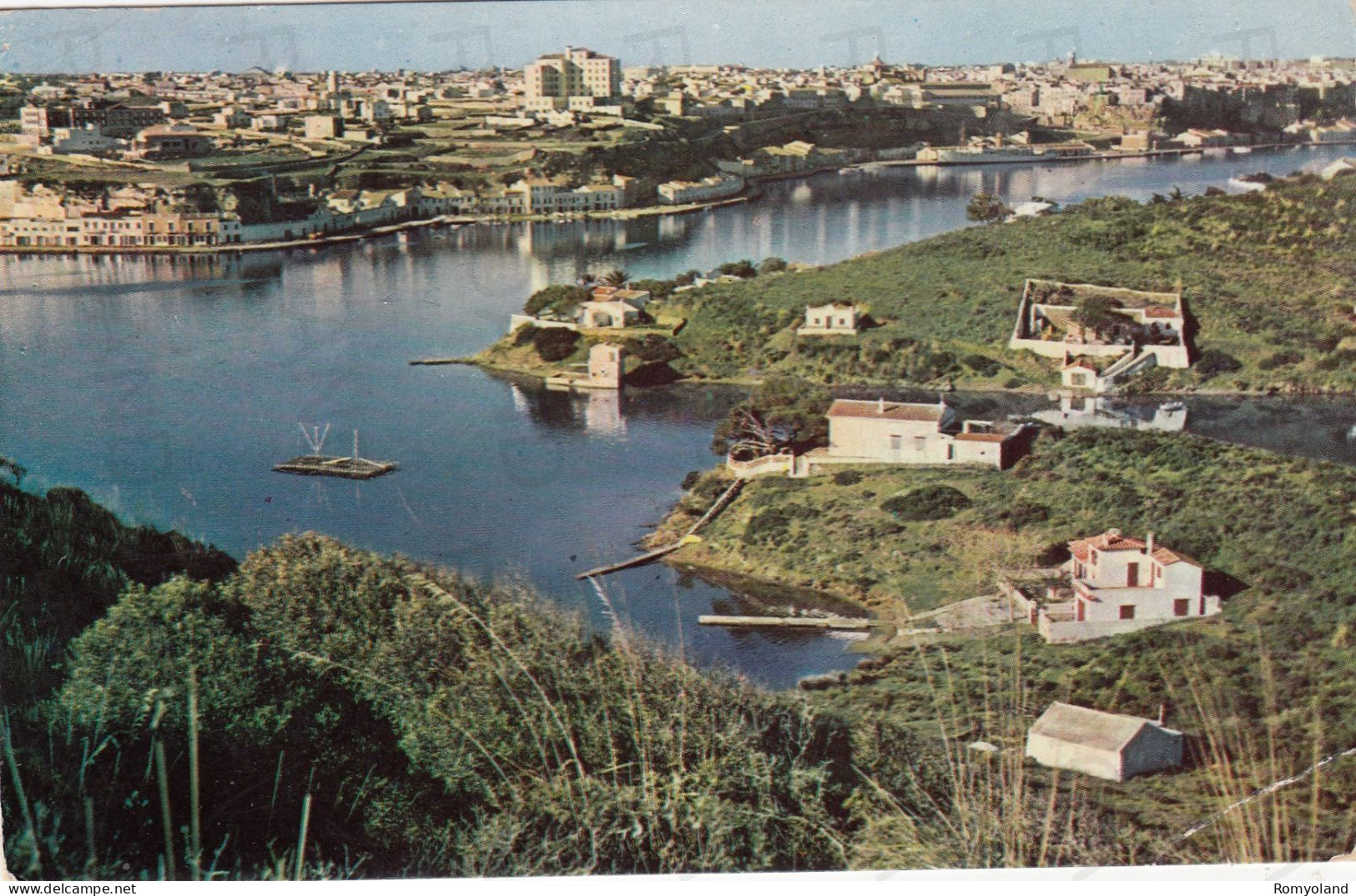 CARTOLINA  MENORCA,ISOLE BALEARS,SPAGNA-PASEO MARITIMO-VIAGGIATA 1959 - Menorca