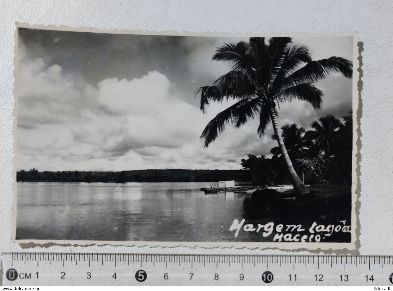 I122583 Cartolina Brasile - Maceiò - Margem Lagoa - VG 1958 - Maceió