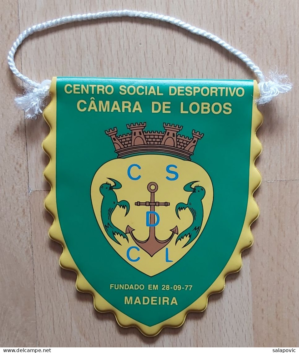 Centro Social Desportivo De Câmara De Lobos Portugal Football Club Calcio PENNANT, SPORTS FLAG ZS 3/8 - Habillement, Souvenirs & Autres