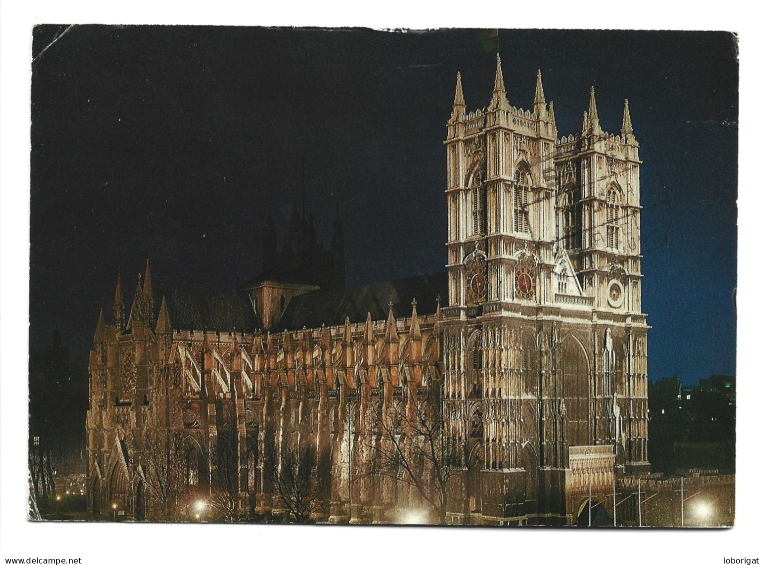 WESTMINSTER ABBEY, FLOODLIT.-  LONDON / LONDRES.- ( REINO UNIDO ). - Westminster Abbey