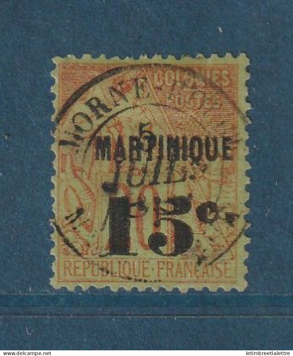 Martinique - YT N° 16 - Oblitéré - Signé Calves - 1888 / 1891 - Usados