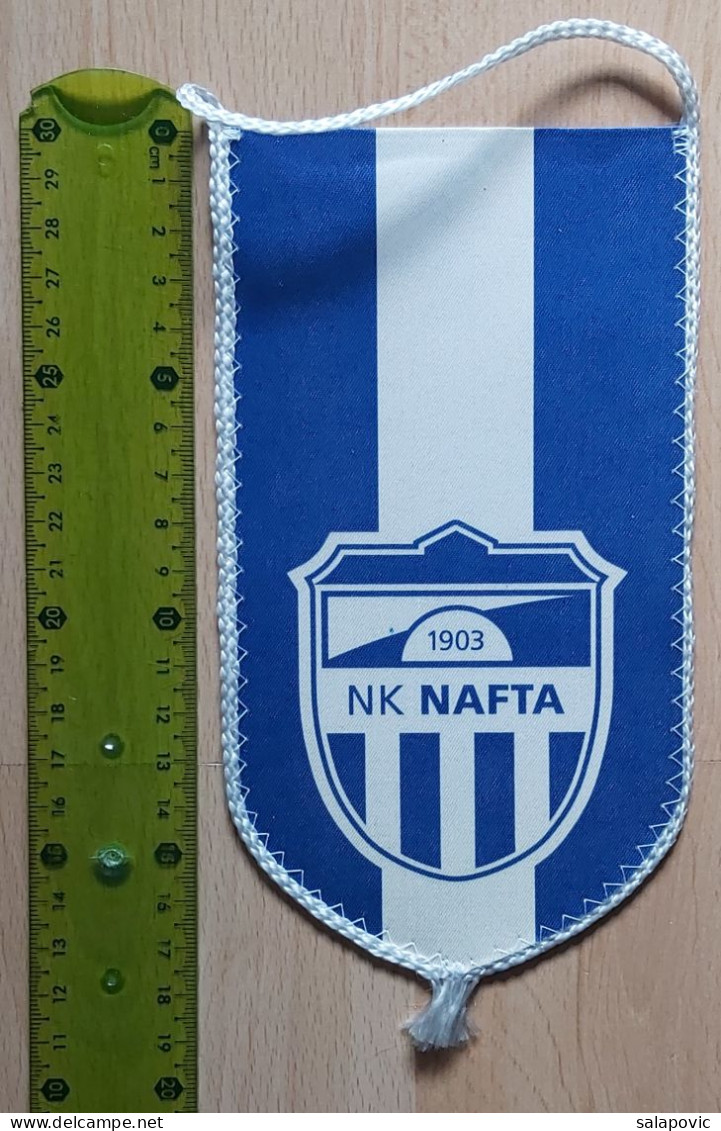 NK NAFTA Lendava - Slovenia  Football Club Soccer Fussball Calcio Futbol Futebol PENNANT, SPORTS FLAG ZS 3/9 - Bekleidung, Souvenirs Und Sonstige