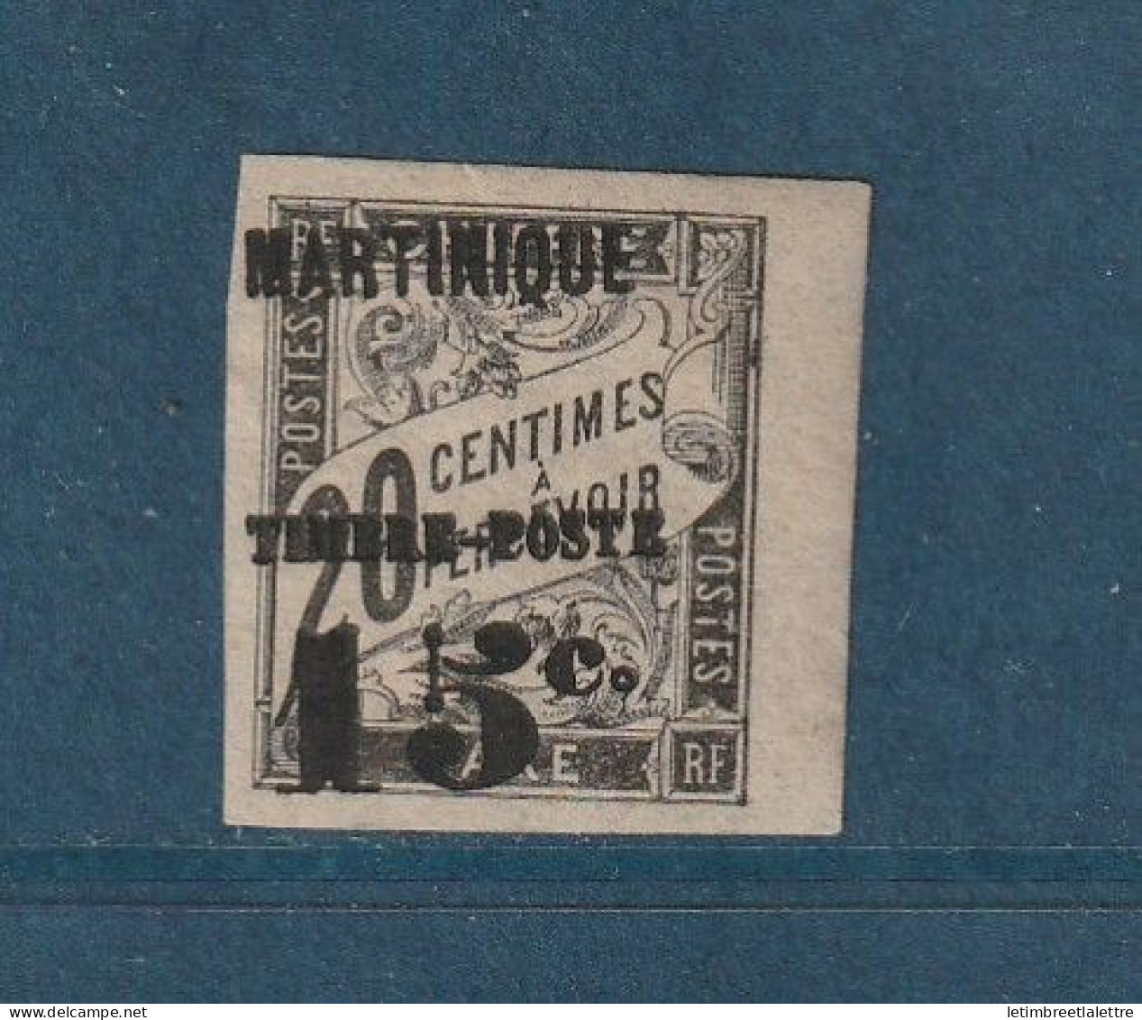 Martinique - Variété - YT N° 21 * - Neuf Avec Charnière - Martinique En Haut Du Timbre - 1891 / 1892 - Unused Stamps