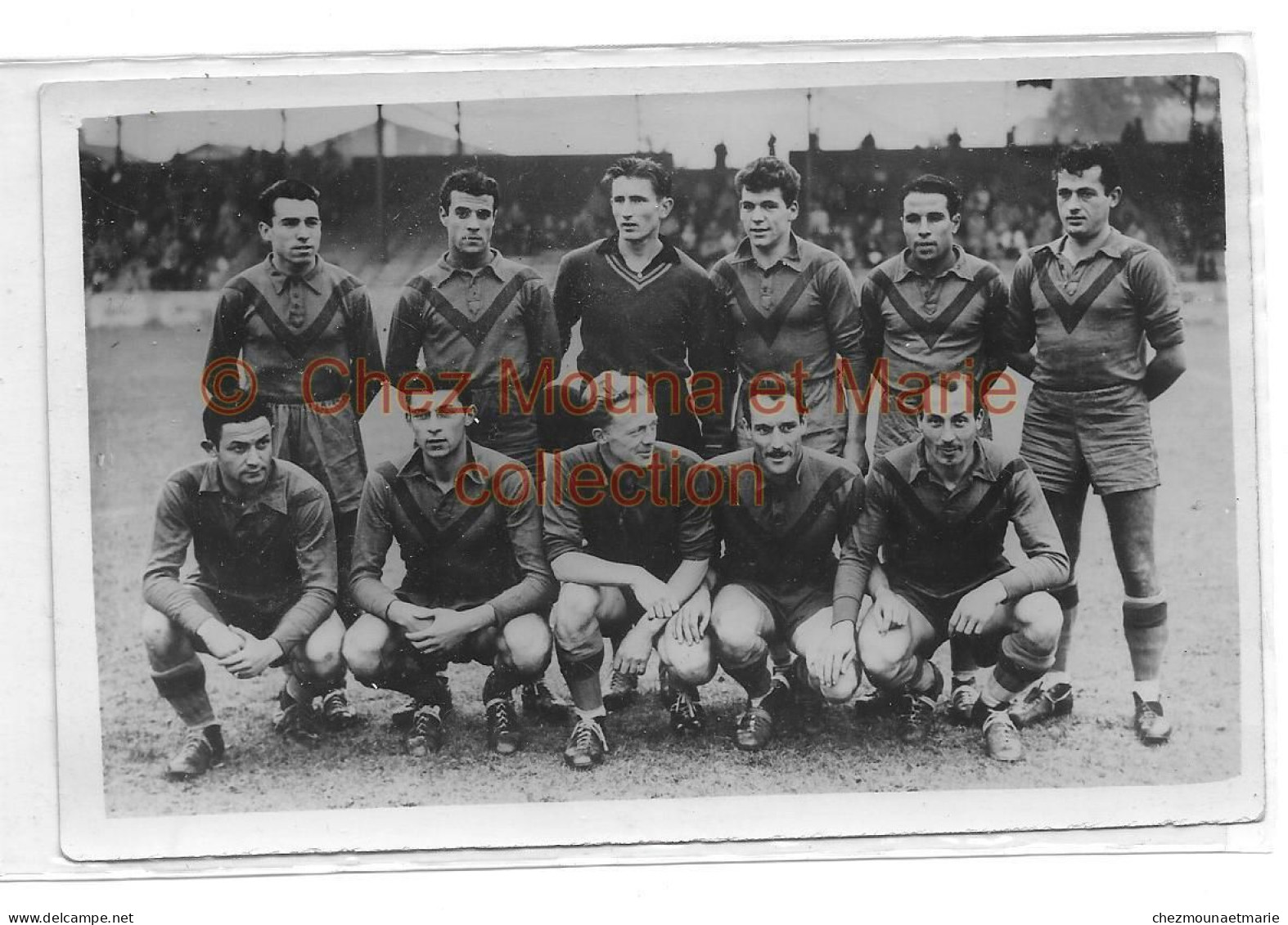 GRENOBLE EQUIPE DE FOOTBALL FOOT PHOTO 14X9 CM - Sport