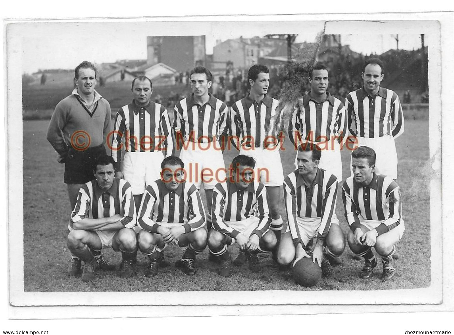 CANNES EQUIPE DE FOOTBALL FOOT PHOTO 14X9 CM - Sports