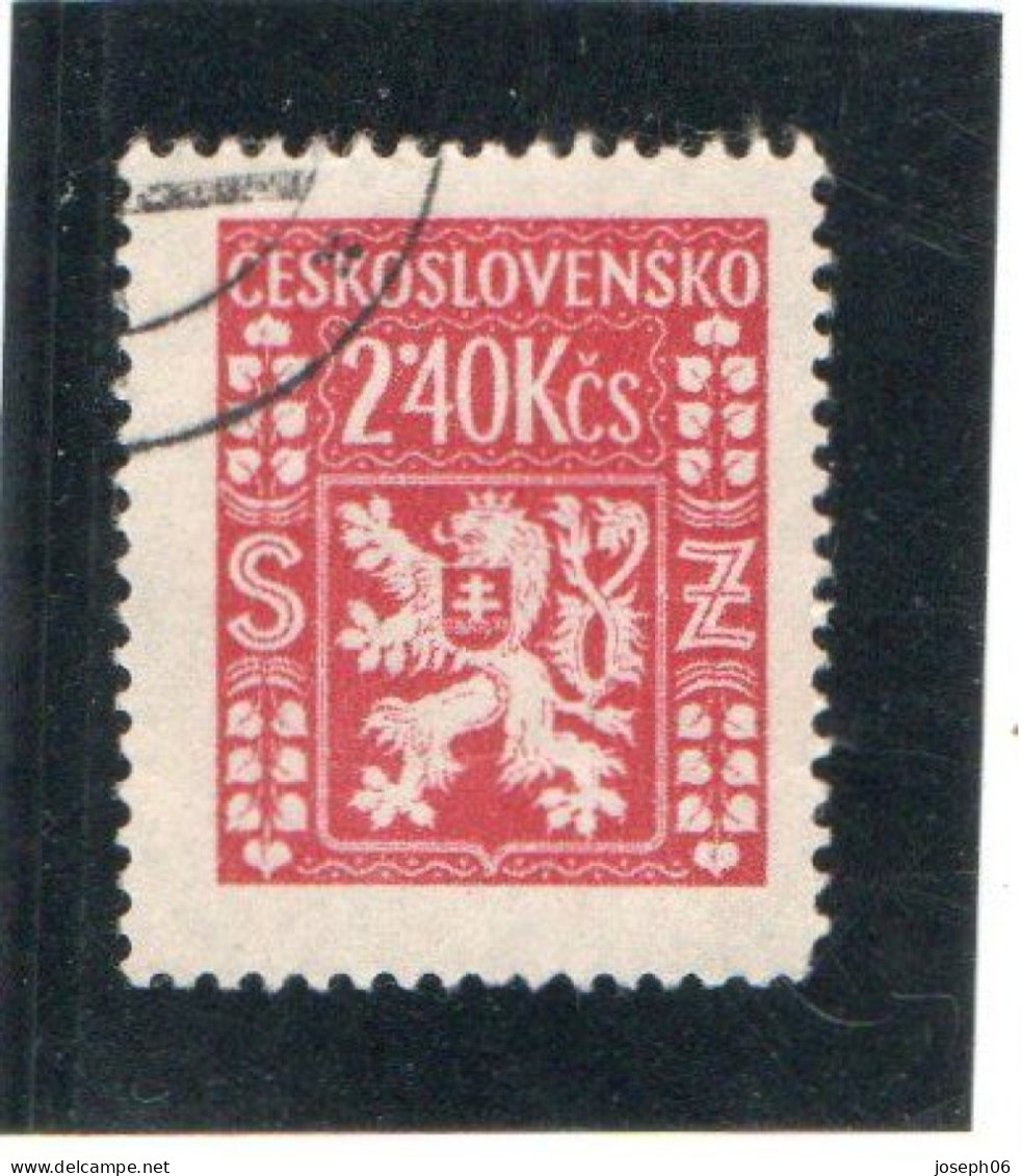 TCHECOSLOVAQUIE   1947  Service  Y.T. N° 8  à  15  Incomplet  Oblitéré - Official Stamps