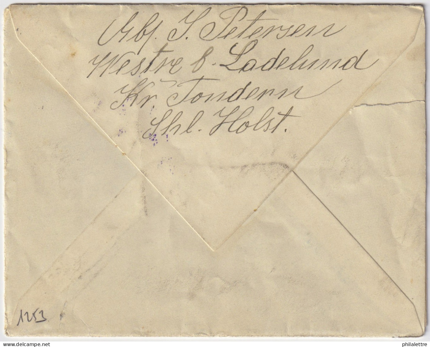 ALLEMAGNE / GERMANY - 1917 Feldpost Letter From LECK To A Soldier - Returned To Sender "ZURÜCK, GEFALLEN" (deceased) - Storia Postale